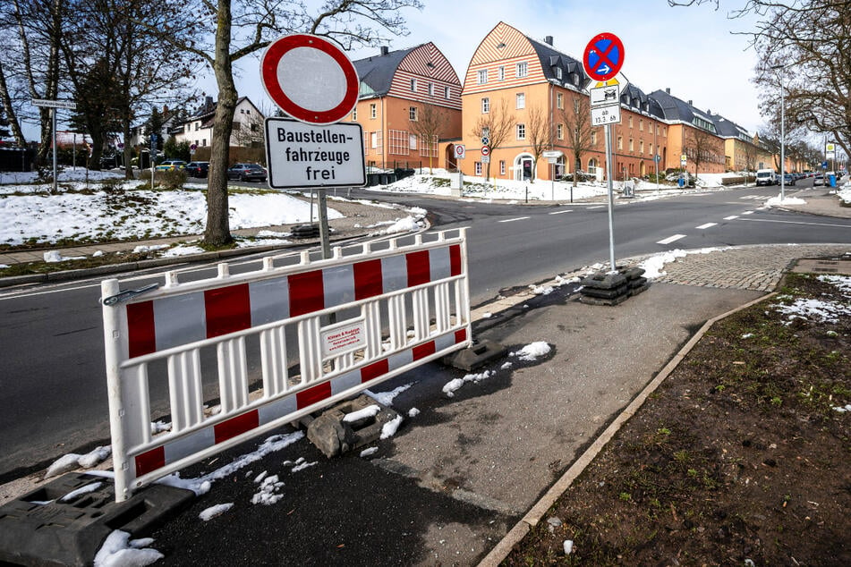 Neue Vollsperrungen ab Montag in Chemnitz, unter anderem auf der Rudolf-Krahl-Straße.