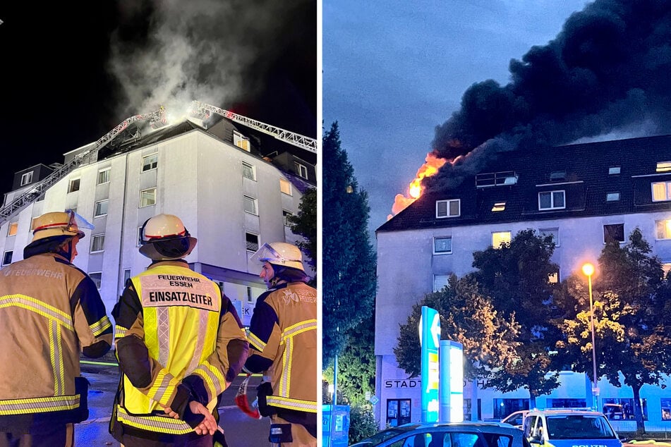 Wohnung im Dachgeschoss brennt lichterloh: Mann stirbt im Flammenmeer