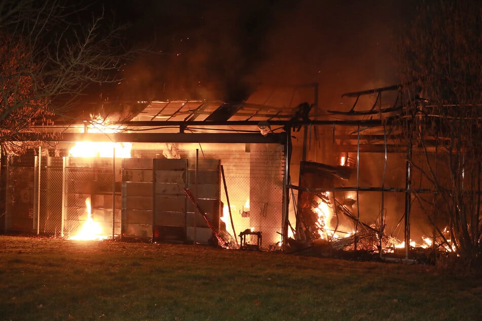 Stundenlang fackelte seinerzeit der Gartenmarkt in Coswig (Brockwitz) lichterloh.