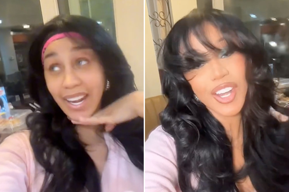 Rapper Cardi B delighted fans on TikTok with a makeup transition video set to her new track, Like What (Freestyle)!