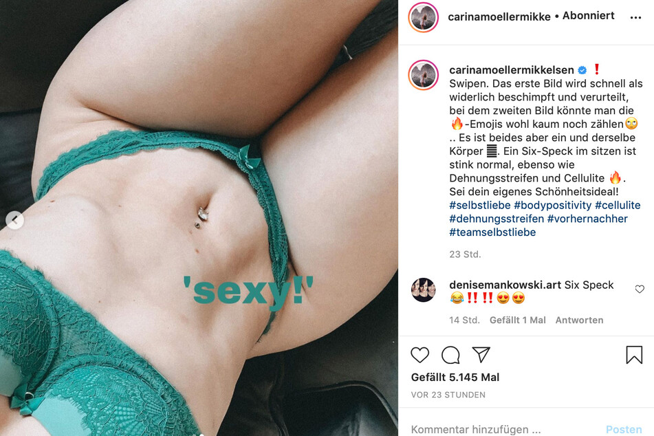 Carina posiert "Sexy!"