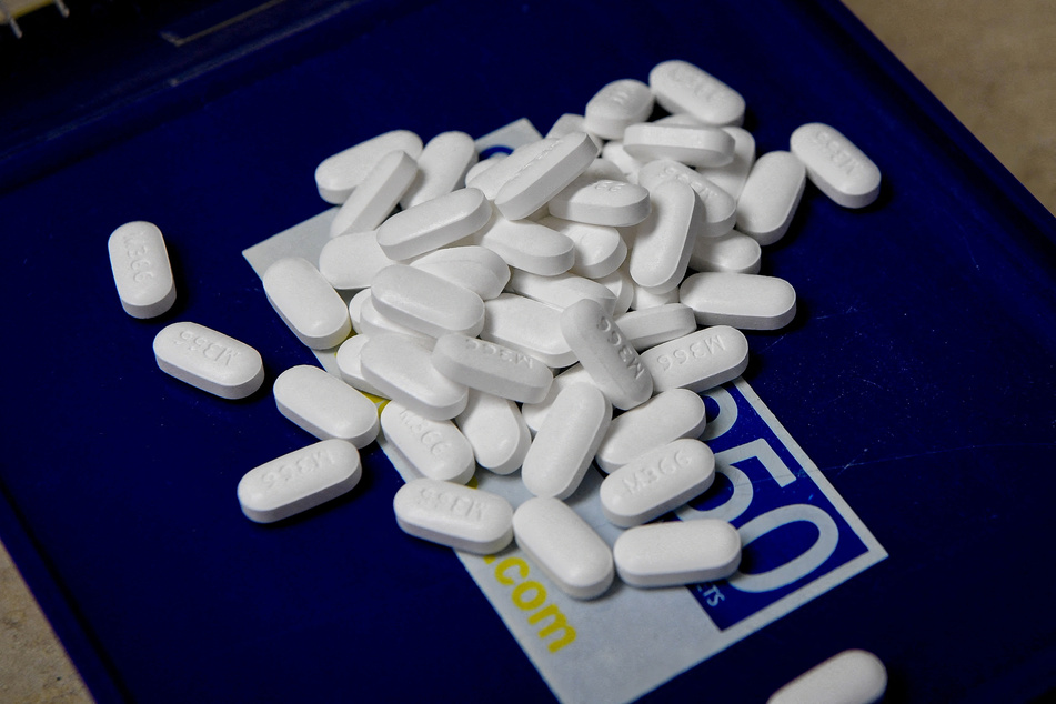 Tablets of the opioid-based Hydrocodone at a pharmacy in Ohio.