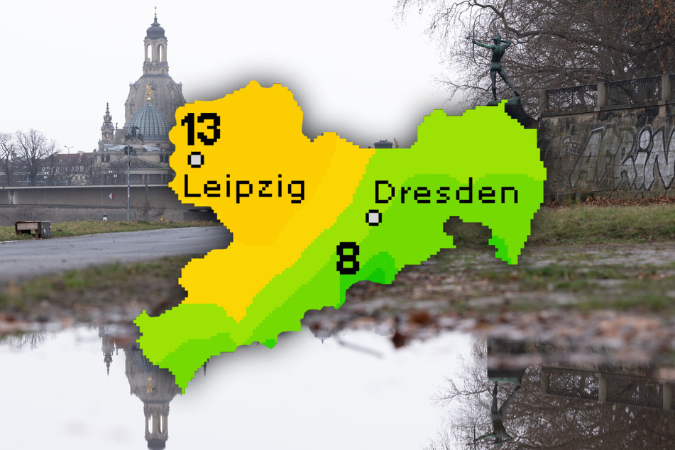 In Sachsen wird es diese Woche zwar nass und wolkig, dafür aber relativ mild.
