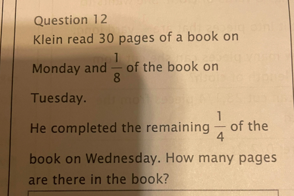 Wie viele Seiten ein Buch hat, wollten Lehrer von Fünftklässlern in Mathe wissen.