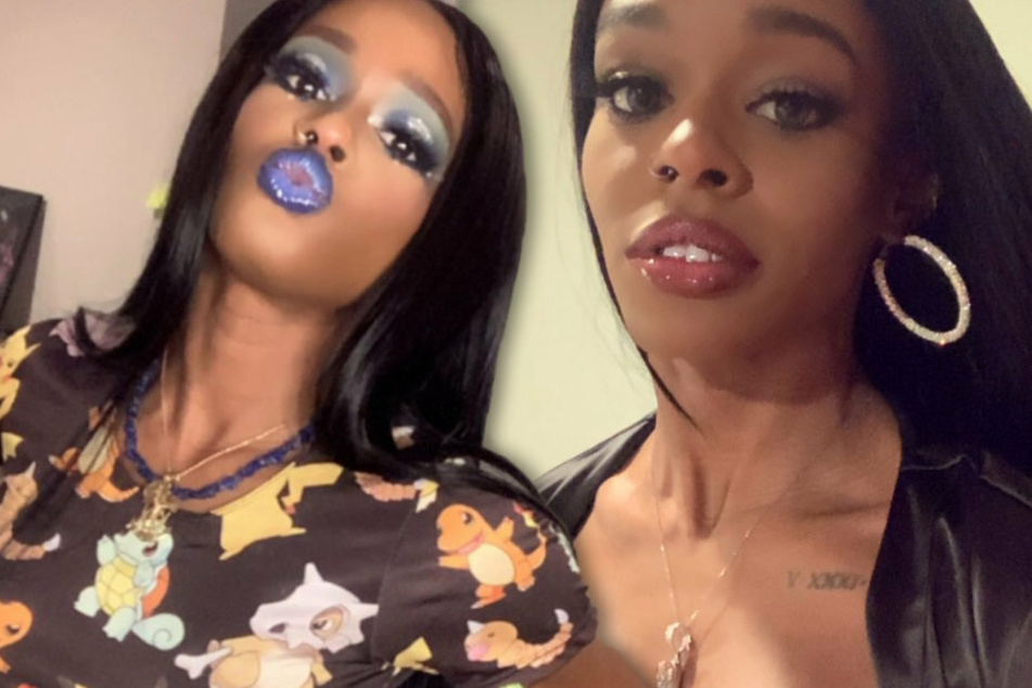 Rapper Azealia Banks (29) horrifies followers with a recent Instagram video, in which she digs up her dead cat and cooks it (collage).