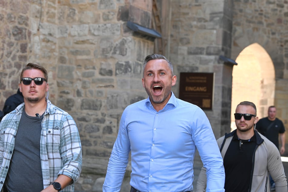 AfD-Spitzenkandidat Ulrich Siegmund (35, M.) liegt mit seiner Partei aktuell in den Umfragen vorn.