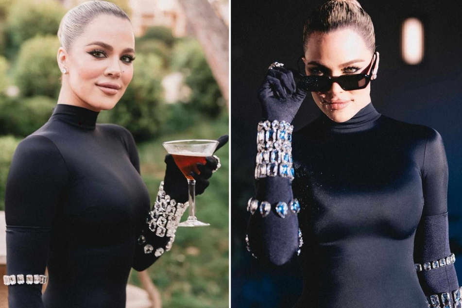Khloé Kardashian celebrated Fri-yay with her favorite cocktail, and she dressed up for the occasion!