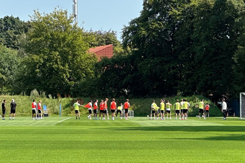 Beim Training am Donnerstag herrschten 35 Grad.
