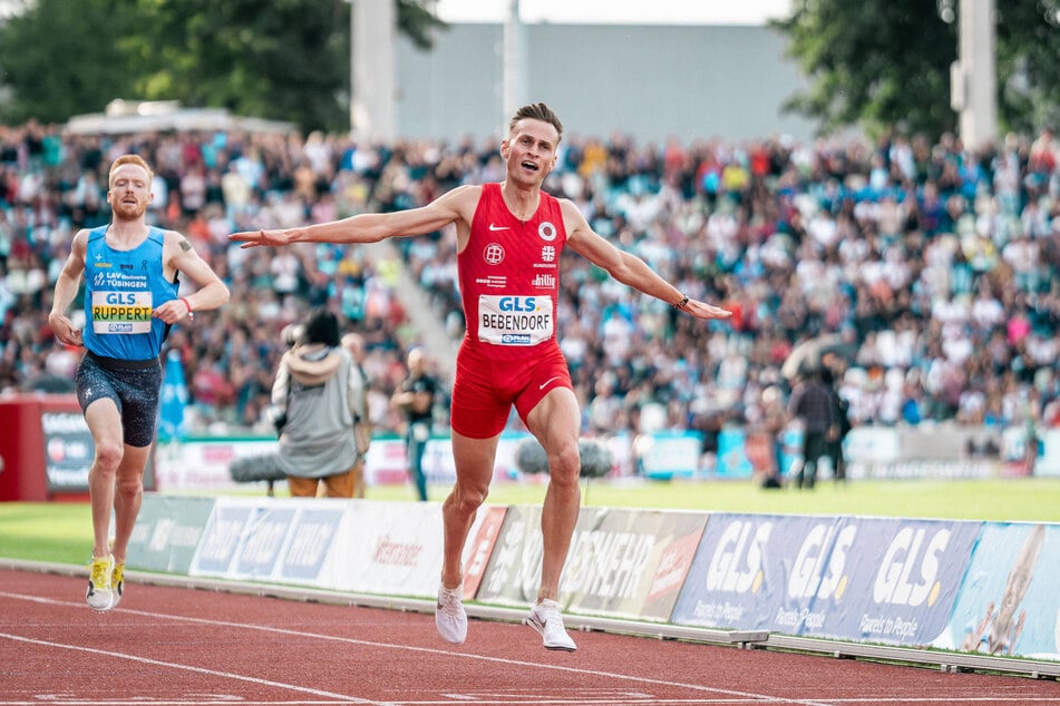 Karl Bebendorf (29, r.) überquerte bei den Finals in Dresden als Erster die Ziellinie - auch für seine Mutter.