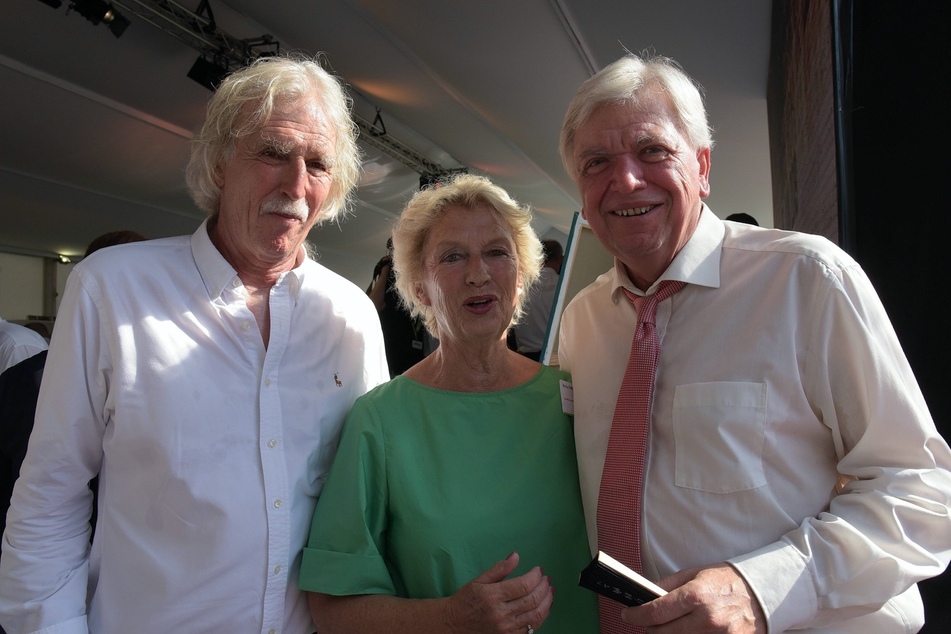 Johannes Peil 2019 neben Petra Roth (77, CDU) und Freund Volker Bouffier (69, CDU).