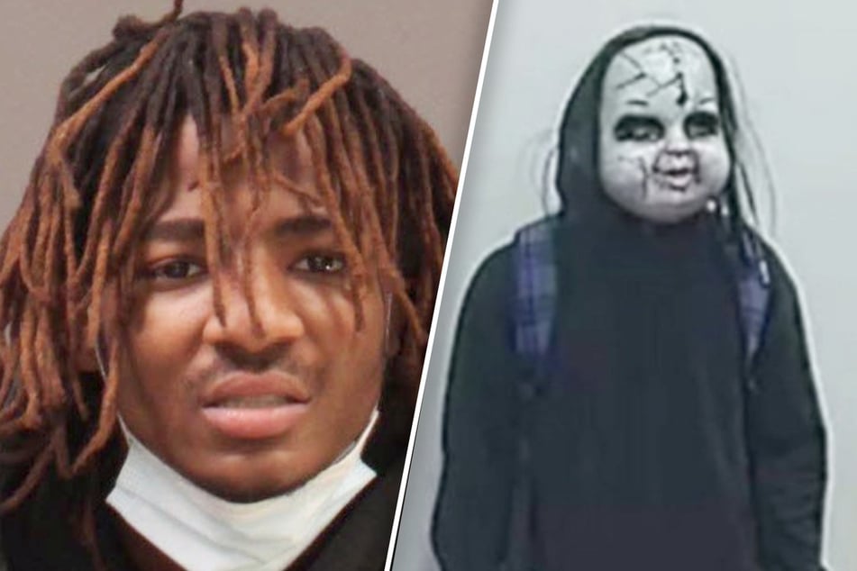 Die Polizei ist sich sicher: Zymire Hughes (22) maskierte sich mit einer Puppenmaske und terrorisierte Philadelphia.
