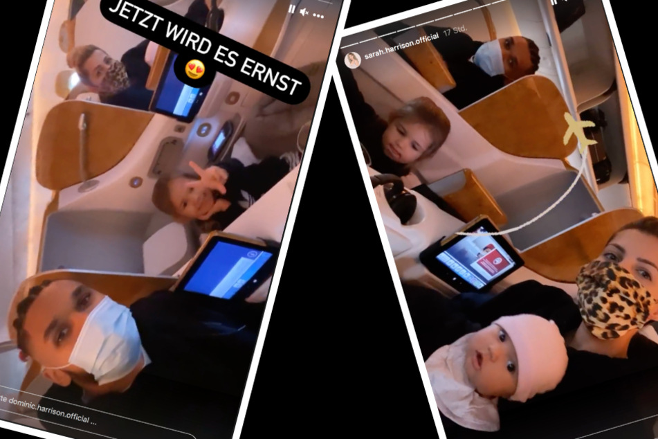 Das Influencer-Paar postete Videos von ihrer One-Way-Reise nach Dubai.