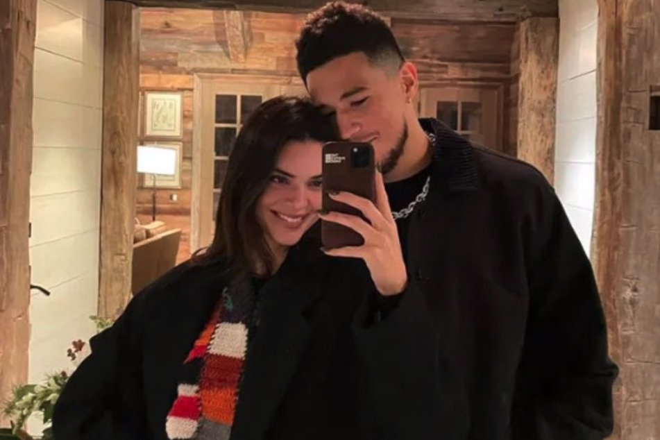 Kendall Jenner's latest spicy post comes after her shocking split from Devin Booker (r) last week.