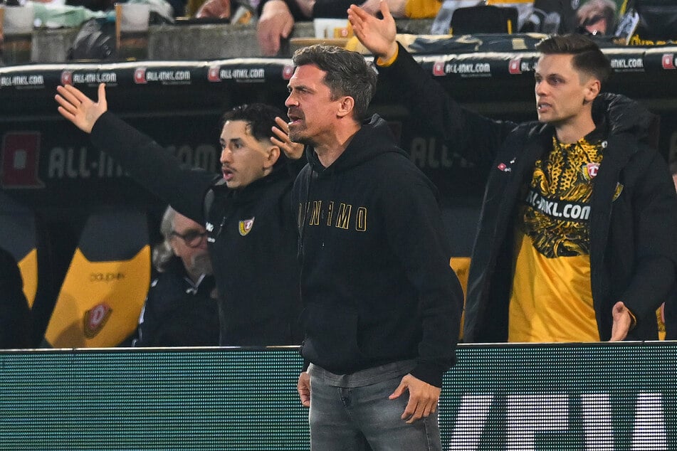 Dynamo-Trainer Thomas Stamm (43) lässt sich und seine Mannschaft von der Niederlage gegen Hertha nicht runterziehen.