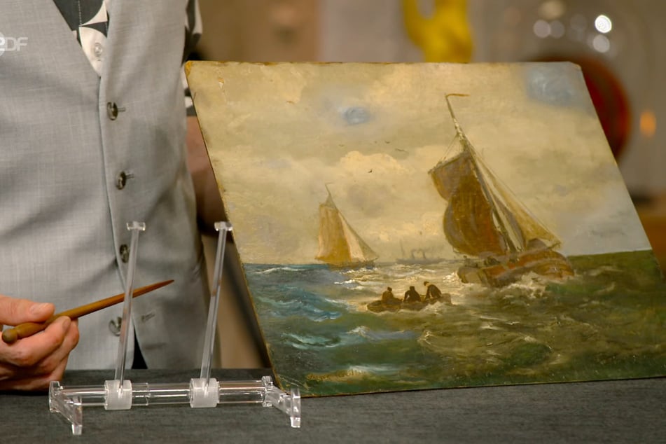 Das Bild mit dem Namen "Hochseefischer" ist jedoch in einem sehr schlechten Zustand.