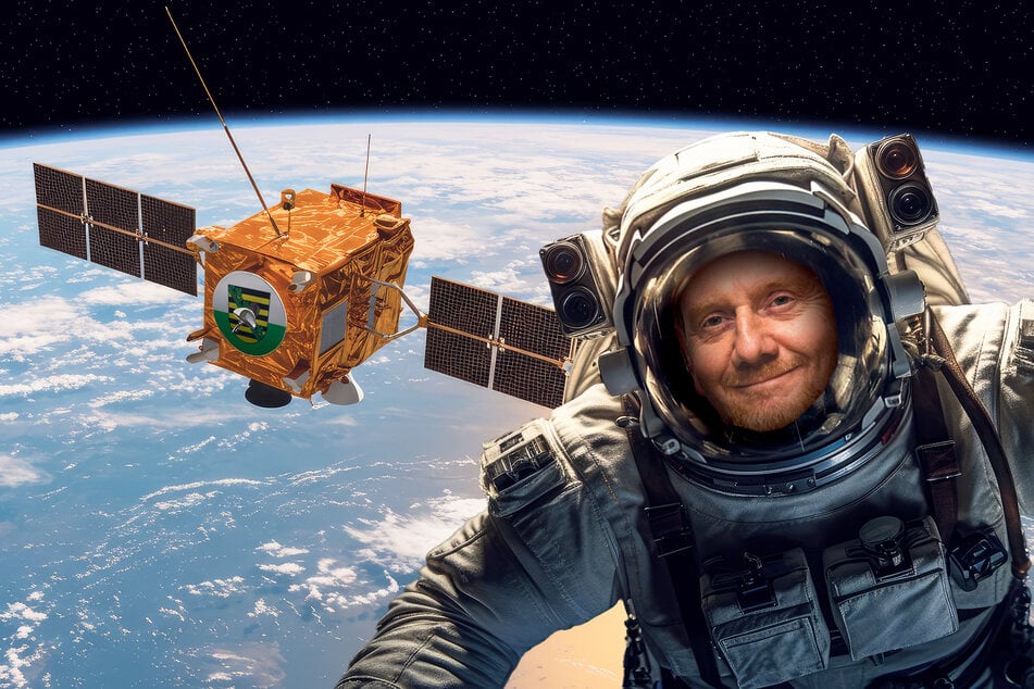 Persönlich wird er den Satelliten wohl kaum nach oben bringen. Doch ansonsten hat Sachsens MP Michael Kretschmer (50) "hohe" Ziele.