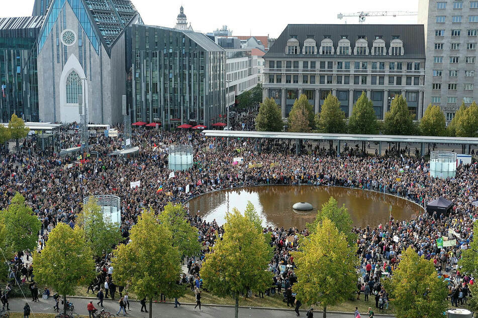 Am Freitag werden wieder Tausende Menschen auf dem Augustusplatz erwartet, wie hier 2019. (Archivbild)