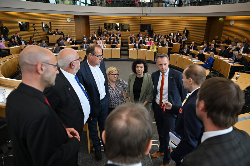 Die Sitzung im Thüringer Landtag wurde mehrfach unterbrochen.