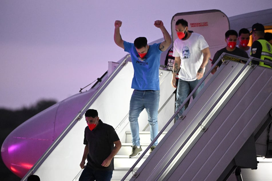 The men were freed last Friday and flown back home in what the Trump administration said was an exchange for 10 Americans or US residents and dozens of "political prisoners" held in Venezuela.
