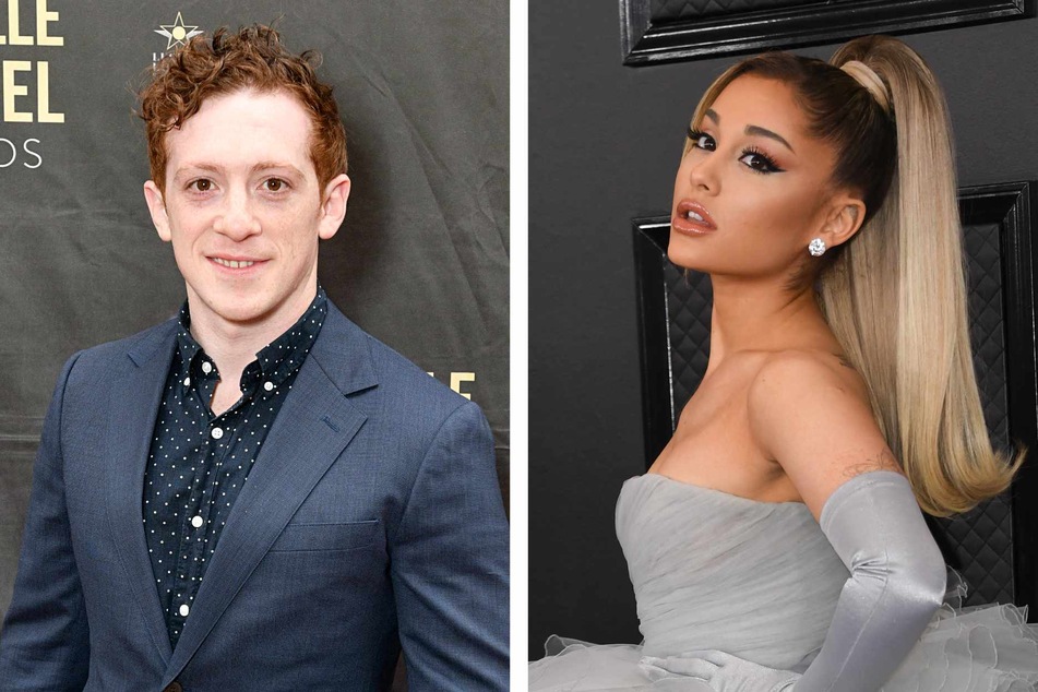 Ethan Slater (l.) and Ariana Grande (r.) faced intense public scrutiny over their relationship in the summer of 2023.