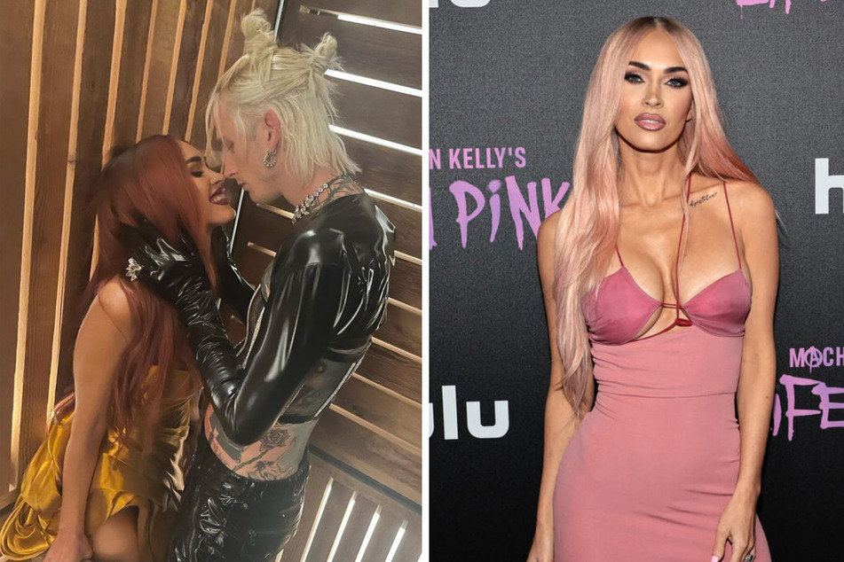 Megan Fox and Machine Gun Kelly stunned at the TIME100 Next Gala on Tuesday (l.), and apparently, Megan couldn't get enough of her sweetheart.
