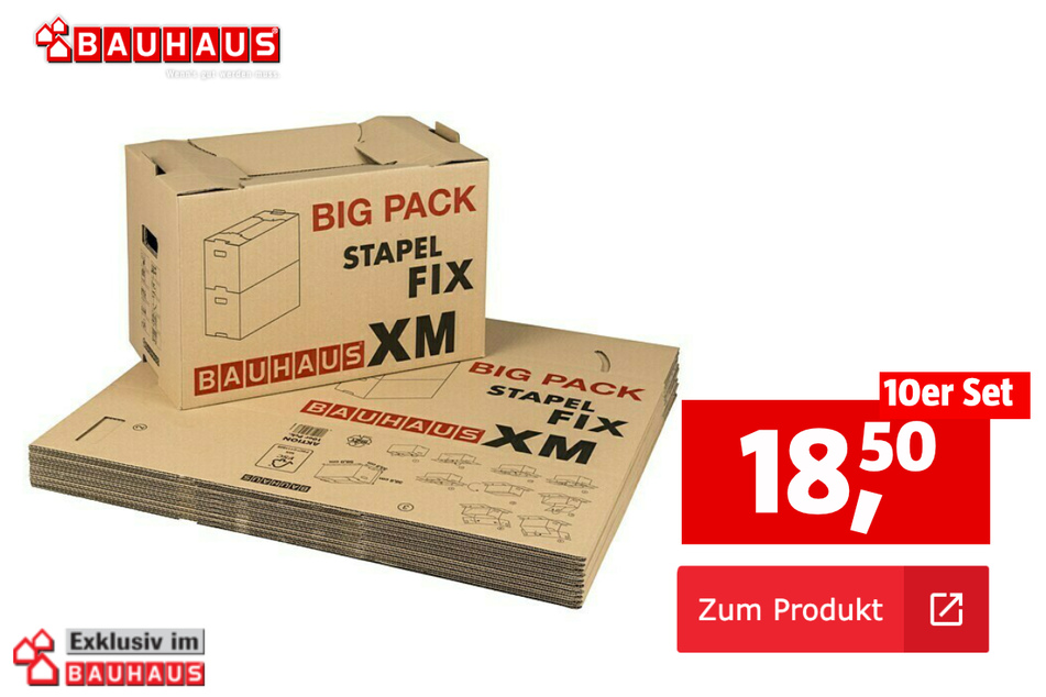 BAUHAUS Umzugskarton-Set Multibox XM Stapel-Fix