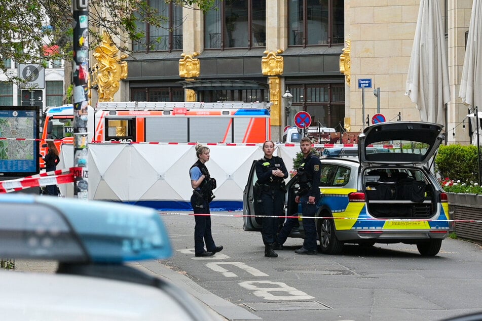 Nicht nur Polizei und Feuerwehr kümmerten sich um die Opfer der Amokfahrt in Leipzig.