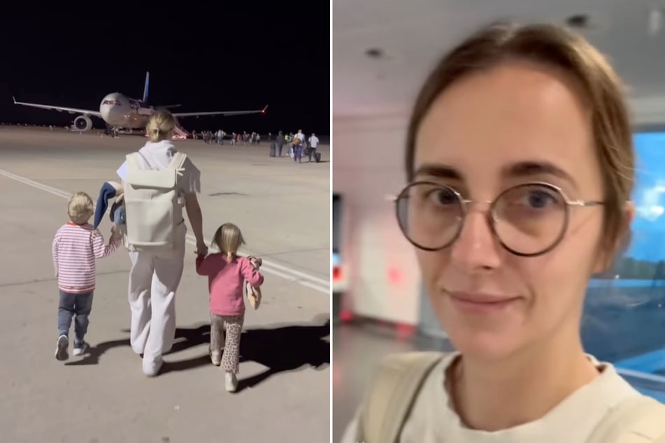 Anna Heiser (35) ihr Sohn Leon (4) und Tochter Alina (2) haben Namibia nun endgültig verlassen.