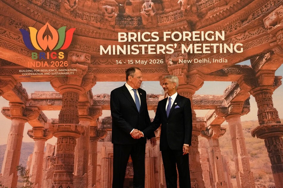 Zwei Tage lang trafen sich die Außenminister der Brics-Staaten – so etwa Sergej Lawrow (76, l.) aus Russland und Subrahmanyam Jaishankar (71) aus Indien.