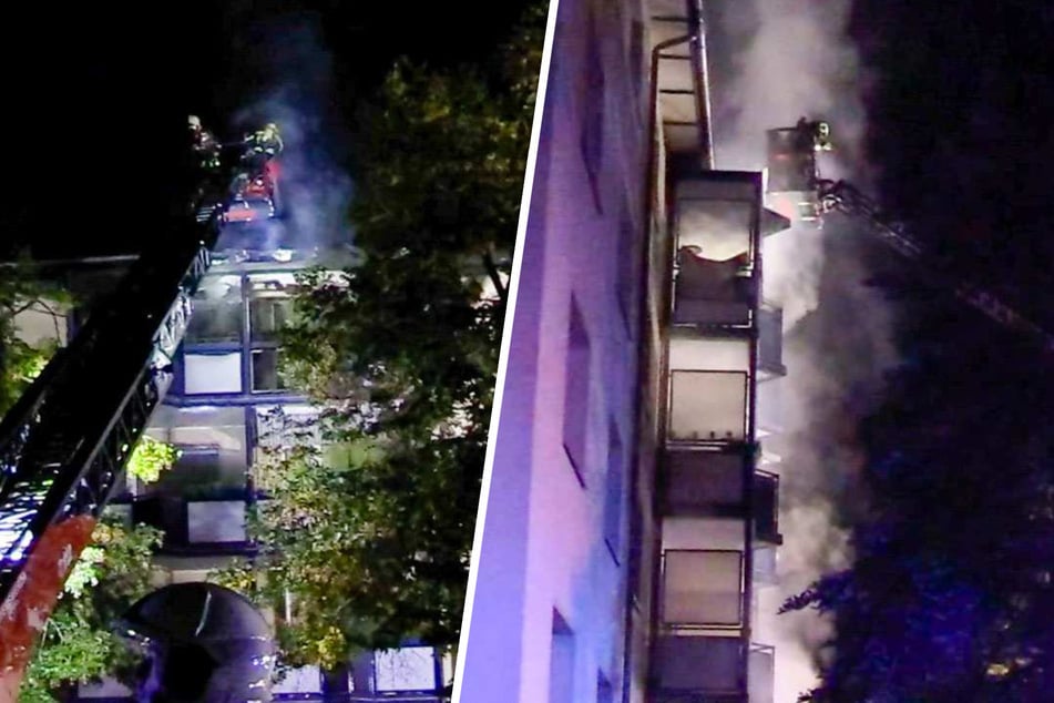 Mehrfamilienhaus in Flammen: Mehr als 30 Bewohner nachts evakuiert