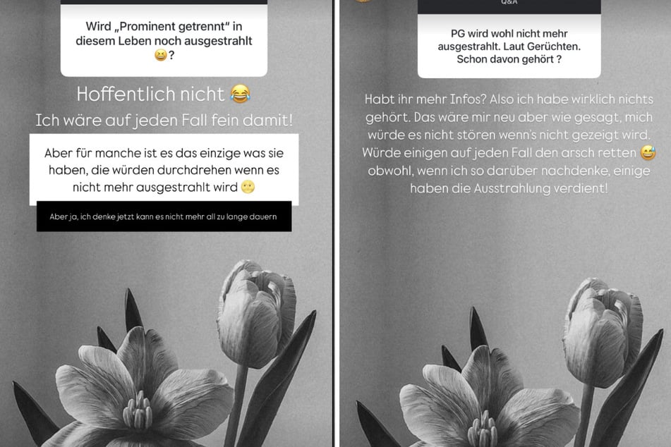 Auf ihrem Instagram-Kanal bezog Yeliz Koc (31) zu den Gerüchten Stellung, ob "Prominent getrennt" nicht mehr ausgestrahlt werde.