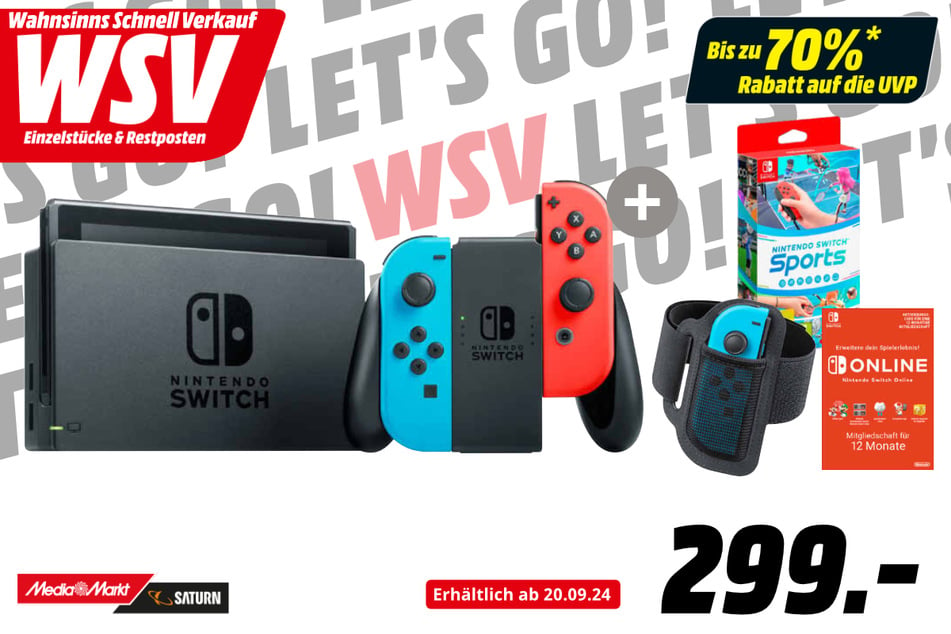 Nintendo Switch Sports Set für 299 Euro.