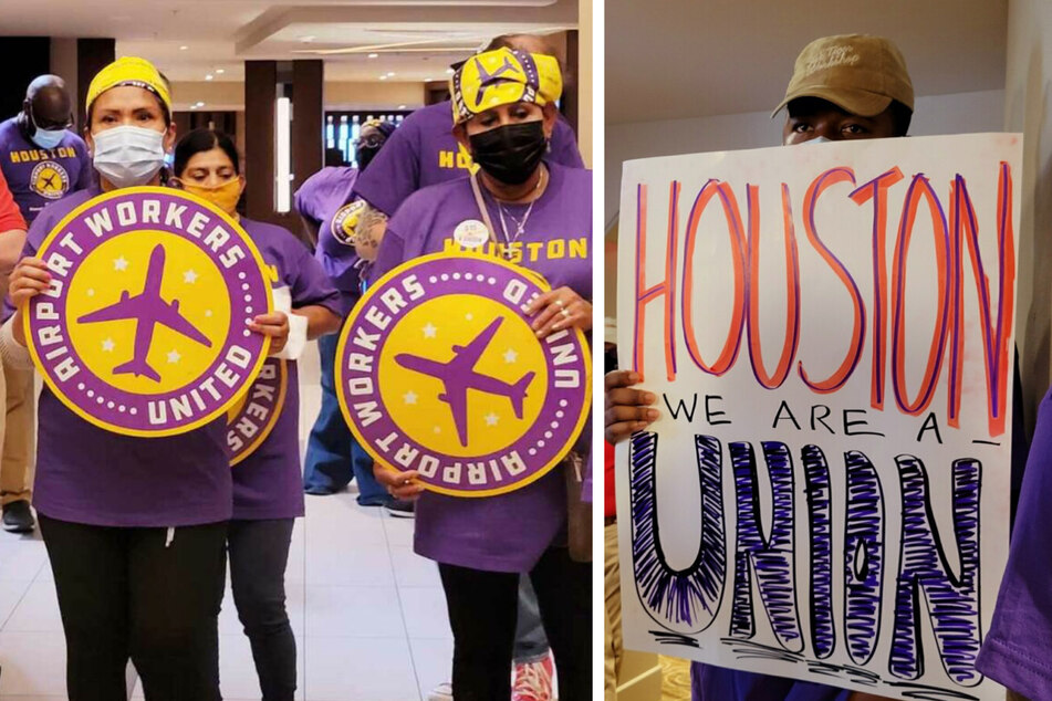 Airport workers in Houston, Texas, are standing up against inhumane labor conditions made worse during the coronavirus pandemic.
