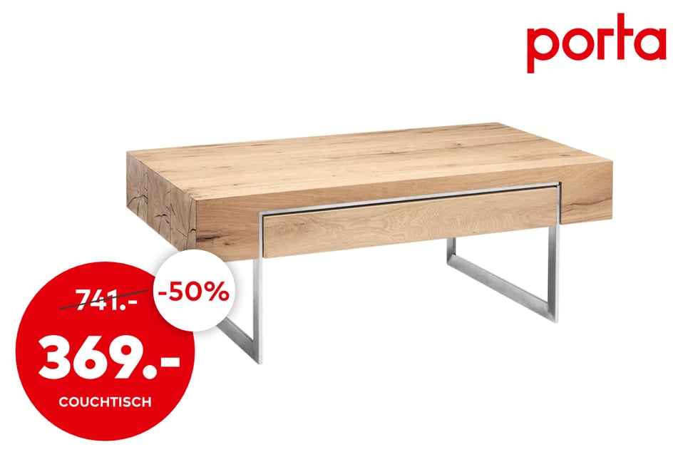 Couchtisch für 369 statt 741 Euro.