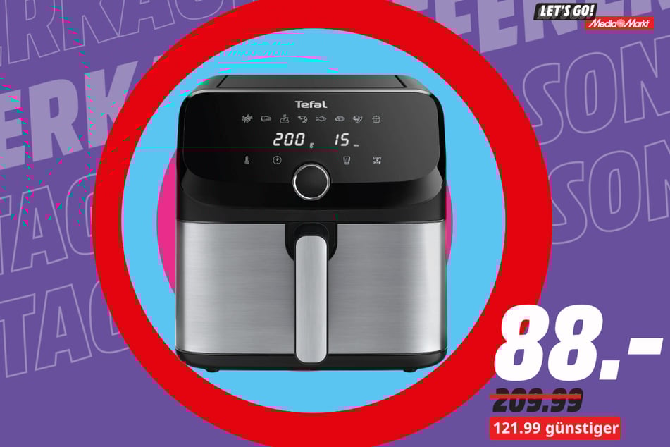 Tefal-Heißluftfritteuse für 88 statt 209,99 Euro.