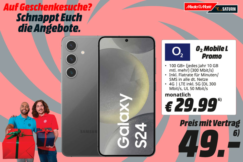 Samsung Galaxy S24 für 49 Euro mit Vertrag.