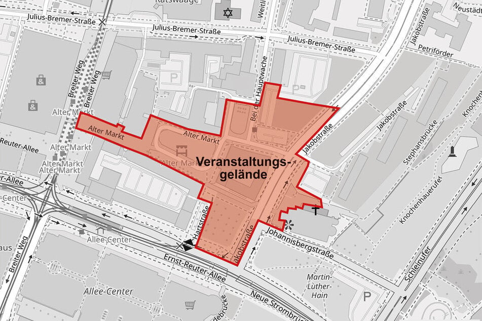 In diesem Jahr hat der Magdeburger Weihnachtsmarkt einen neuen Aufbau.