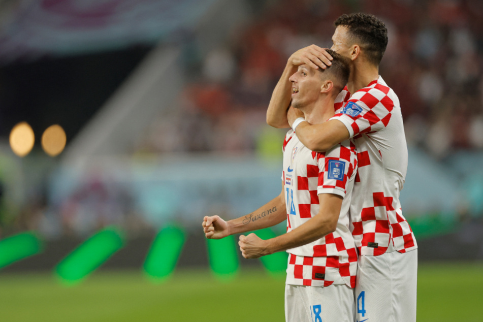 Mislav Orsic (l.) bringt Kroatien wieder in Front!