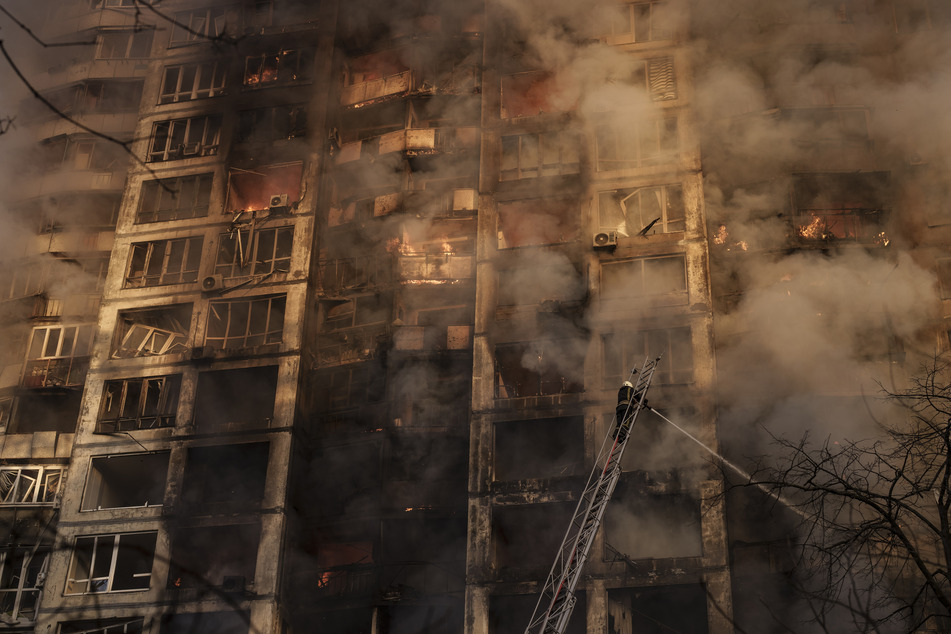 Zahlreiche Wohnhäuser in der Ukraine wurden zerstört.