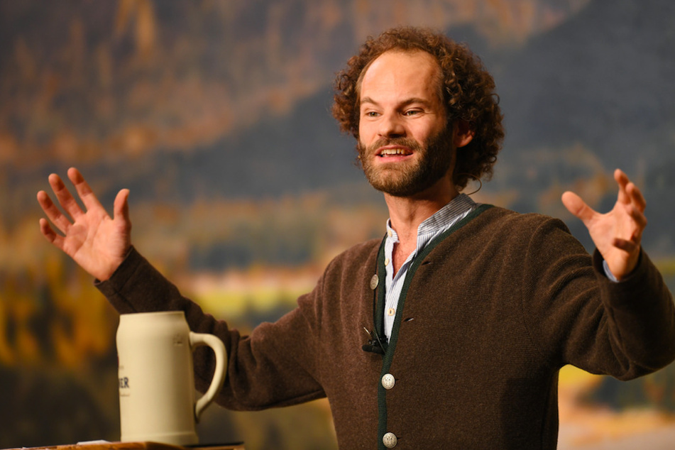 Maximilian Schafroth (36), Schauspieler und Kabarettist, hält beim Starkbieranstich auf dem Nockherberg die Fastenpredigt.