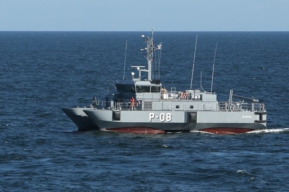 Die lettische Marine reagierte sofort und schickte ein Patrouillenschiff zur Schadenstelle.