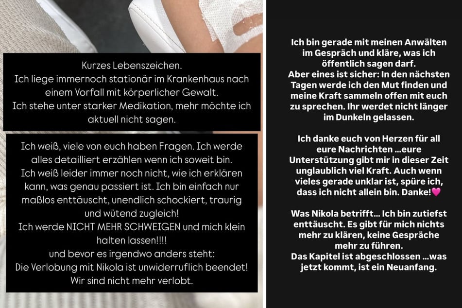 Am Mittwoch machte Kim Virginia das Aus ihrer Verlobung öffentlich (l.), zwei Tage später zog sie offenbar einen endgültigen Schlussstrich.