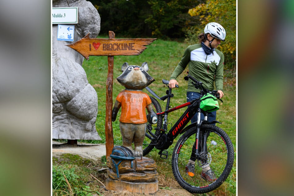Der Radweg Blockline wird gern von Mountainbikern genutzt.
