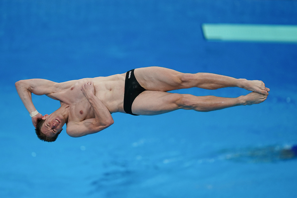Wasserspringer Patrick Hausding beim Training im Tokyo Aquatics Centre.