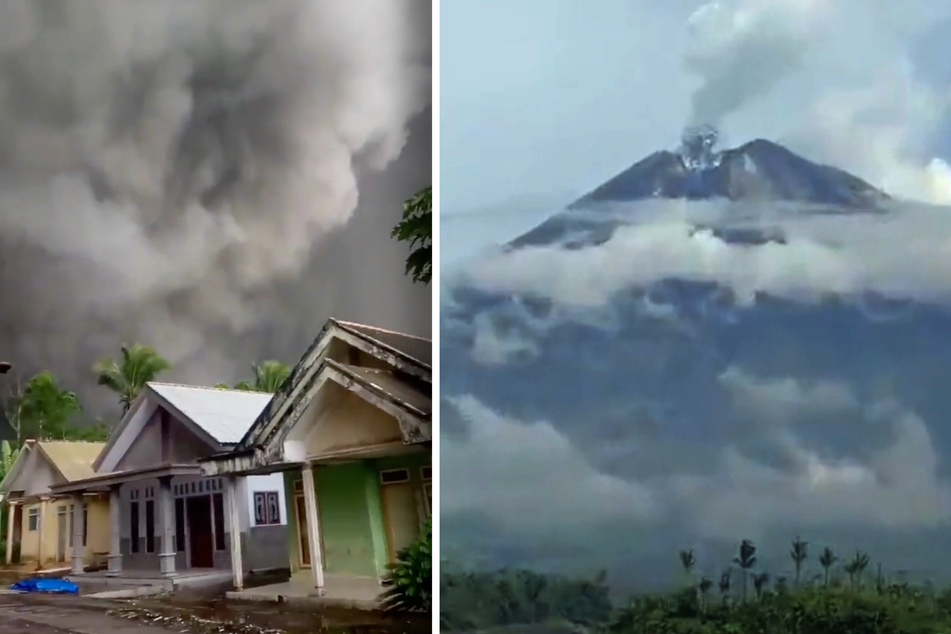 Bedrohlich: Tausende Menschen sind nach dem Ausbruch des Vulkans Semeru in Gefahr.