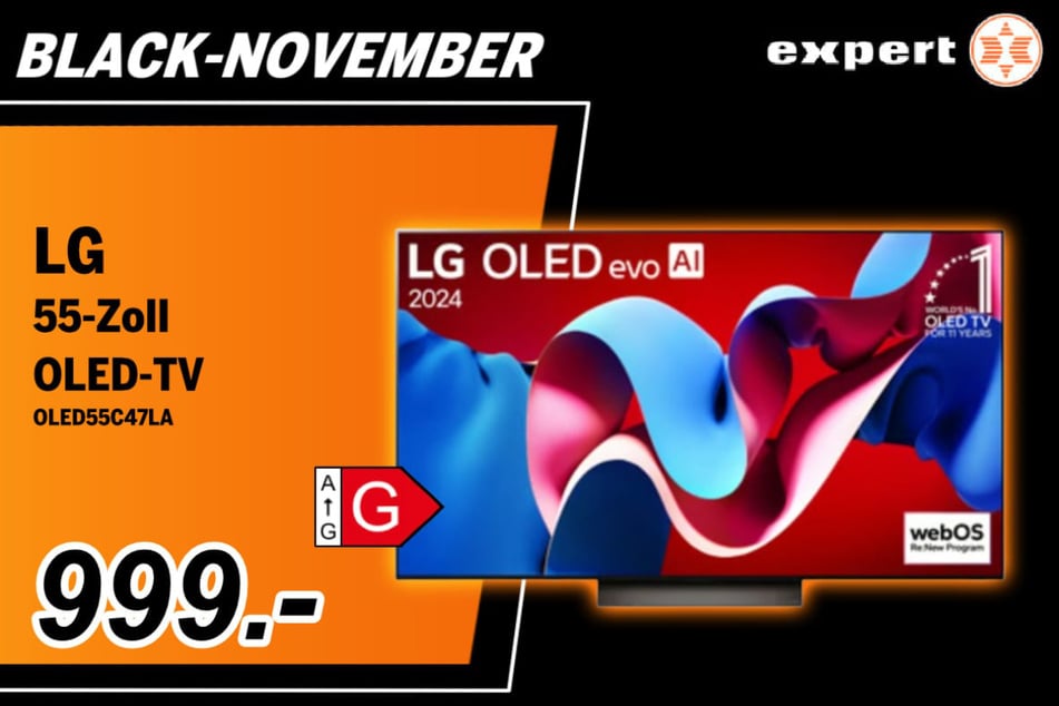 Der 55-Zoll LG OLED-TV für nur 999 Euro.