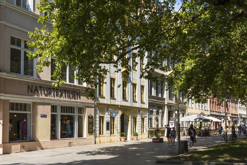 Im leer stehenden Laden nahe dem Kügelgenhaus wird wohl das glutenfreie Café öffnen.