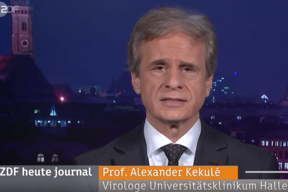Der Hallenser Virologe Alexander Kekulé (61) im Interview mit dem "ZDF heute journal".