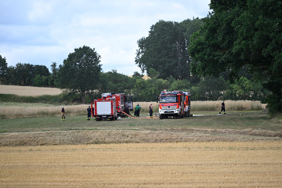 Im Landkreis Lichtenfels ist es zu einem Großbrand auf einem Feld gekommen.