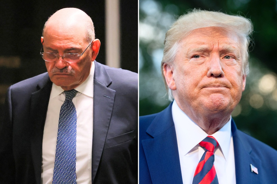Allen Weisselberg (l.), the former financial officer of Donald Trump's organization, pled guilty to perjury on Monday and will serve prison time.